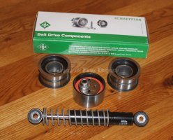 (Bild für) SPANNROLLE ROLLENSATZ UMLENKROLLE SCHWINGUNGSDÄMPFER LAGERWARE FÜR/KOMPATIBEL ZU AUDI V8 A8 S4 S6 O.E. TEILENUMMERN ZU VERGLEICHSZWECKEN: 077109243A 77109243A 077109244A 077109246B 077109246A 077109246 531008110 EAN: 4005108327536